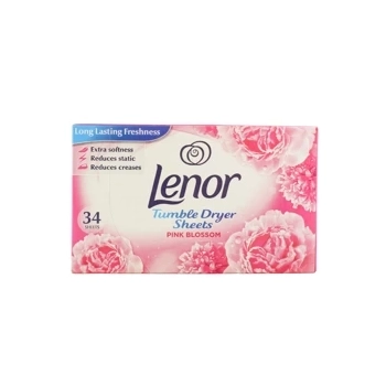Lenor Pink Blossom Chusteczki Zapachowe do Suszarek 34 szt.
