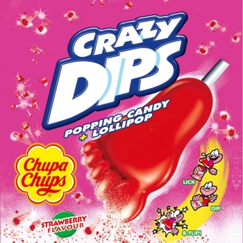 Chupa Chups Crazy Dips Strawberry 14 g