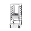 Wózek do transportu pojemników 7 x GN 1/1 z blatem roboczym - Hendi 810668