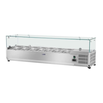 Nadstawa chłodnicza ze szklaną osłoną 7x GN1/4 160cm
