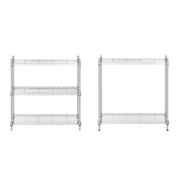 Regał magazynowy druciany ażurowy kolor szary 180x90x35cm do 250kg