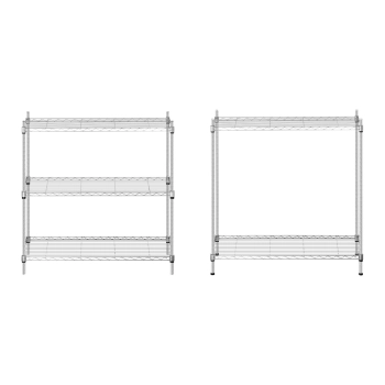 Regał magazynowy druciany ażurowy kolor szary 180x90x35cm do 150kg