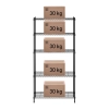 Regał magazynowy druciany ażurowy kolor czarny 180x90x35cm do 150kg