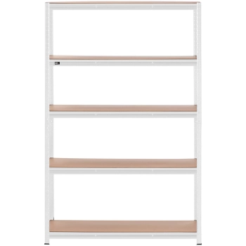 Regał magazynowy metalowy 5 półek 750 kg 120 x 40 x 180 cm szary