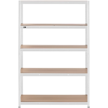 Regał magazynowy metalowy 5 półek 750 kg 120 x 60 x 180 cm szary