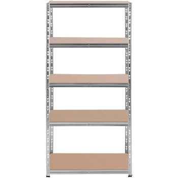 Regał magazynowy metalowy 5 półek 875 kg 90 x 60 x 180 cm szary