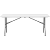 Stół cateringowy ogrodowy składany biały do 150 kg 180 x 75 x 74 cm