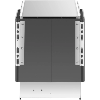 Piec do sauny elektryczny 3-6 m3 do 110C 400 V 4.5 kW czarno-srebrny