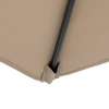 Parasol ogrodowy na wysięgniku kwadratowy 250 x 250 cm szarobrązowy