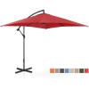 Parasol ogrodowy na wysięgniku kwadratowy 250 x 250 cm bordowy