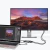 Adapter rozdzielacz USB Typ C Thunderbolt 3 czarny
