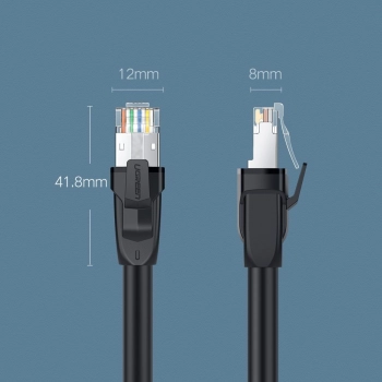 Patchcord kabel przewód sieciowy Ethernet RJ45 Cat 8 T568B 2m