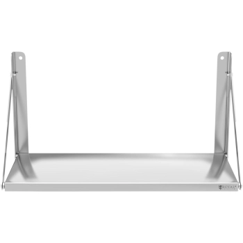 Półka ścienna gastronomiczna składana ze stali nierdzewnej do 40 kg 80 x 30 cm