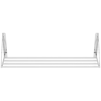 Półka ścienna składana ze stali nierdzewnej do 40 kg 120 x 30 cm