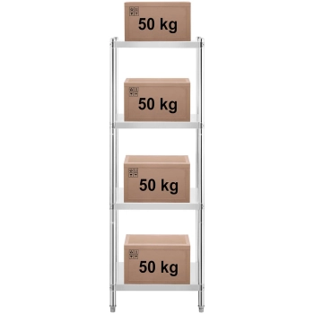 Regał metalowy magazynowy gastronomiczny do 200 kg 60 x 60 x 180 cm