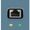 Zewnętrzna karta sieciowa LAN RJ45 - USB-C 1 Gigabit Ethernet - szary