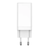 Szybka uniwersalna ładowarka sieciowa GaN3 PRO 2x USB-C / USB + kabel USB-C 65W - biały