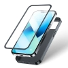 Etui pokrowiec do iPhone 13 obudowa na tył i przód + szkło hartowane czarny