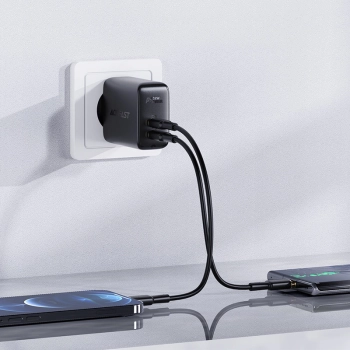 Ładowarka sieciowa USB-C USB 32W PPS PD QC 3.0 AFC FCP czarny