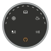 Bezprzewodowa RF 2.4GHz lampka LED oświetlenie na monitor ekran USB-C czarny