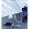 Ładowarka sieciowa GaN 2x USB-C PD 65W biała