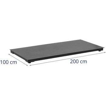 Waga platformowa weterynaryjna dla zwierząt 100 x 200 cm 1.5 t / 2 kg