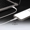 Kabel przewód USB-C PD 25W 1 m - biały
