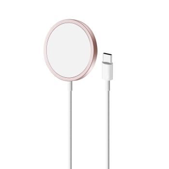 Ładowarka indukcyjna z MagSafe Magnetico 1m - różowa