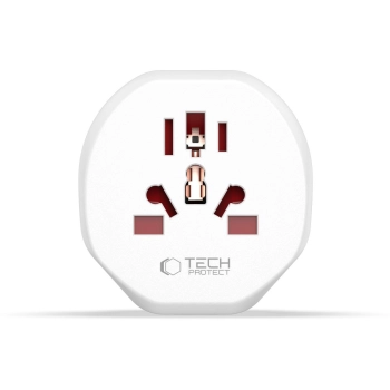 Przejściówka adapter podróżny UK/US/AU/FI/CN-1/CN-2 do EU - biały