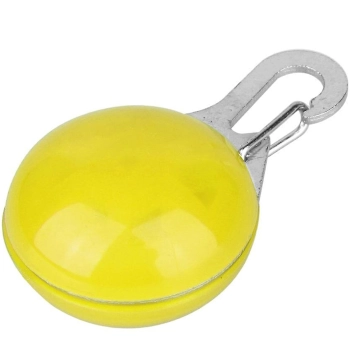 Zawieszka świecąca lampka do obroży psa plecaka roweru LED - żółta