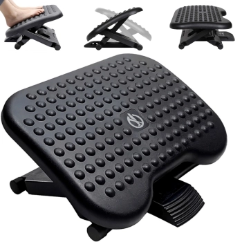 Podnóżek biurowy ergonomiczny pod stopy regulowany 450 x 350 mm