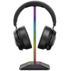 Stojak uchwyt biurkowy gamingowy na słuchawki z hubem USB podświetlany RGB LED