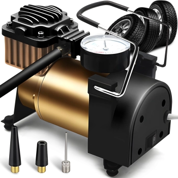 Kompresor samochodowy sprężarka pompka 4 końcówki 12 V 150 PSI