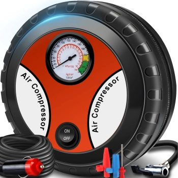 Kompresor samochodowy sprężarka pompka do kół opon piłek materacy 12 V 260 PSI