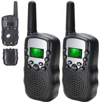 Walkie talkie krótkofalówka 8 PMR z latarką do 3 km - zestaw 2 szt.
