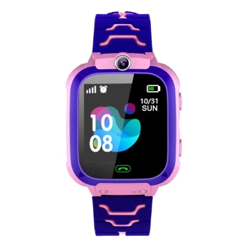 Smartwatch zegarek dla dzieci połączenia kamera latarka GPS SOS microSIM - różowy