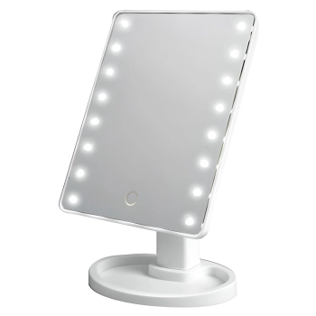 Lustro kosmetyczne do makijażu z oświetleniem 16x LED