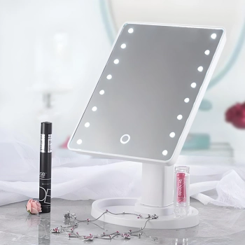 Lustro kosmetyczne do makijażu z oświetleniem 16x LED