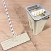 Mop płaski z wiadrem dwukomorowym wyciskaczem 2 wkłady 2x 4.5 l