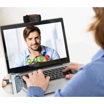 Kamera internetowa z mikrofonem do telekonferencji lekcji online HD USB