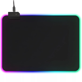 Podkładka mata gamingowa na biurko pod mysz podświetlana 35 x 25 cm