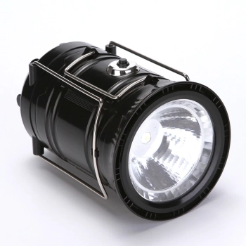 Lampa akumulatorowa turystyczna solarna z powerbankiem składana 6 LED
