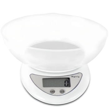 Waga elektroniczna kuchenna z miską 5000g / 1g
