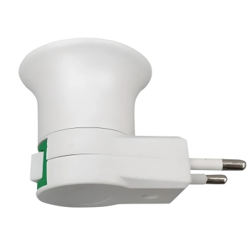 Adapter przejściówka na żarówkę E27 do gniazda 230 V z wyłącznikiem