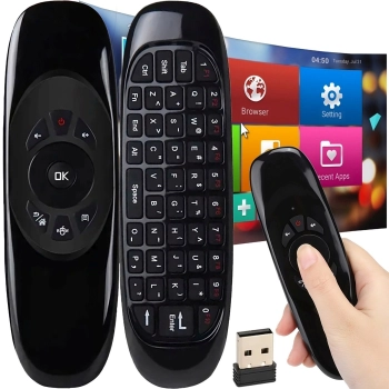 Pilot z klawiaturą do Smart TV 3w1 10 m