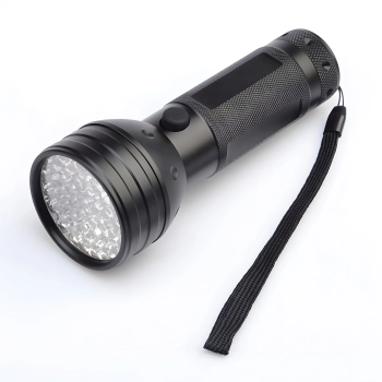 Latarka UV taktyczna metalowa na baterie 51 LED