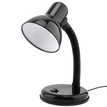 Lampka szkolna biurkowa regulowana E27 220 V - czarna