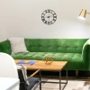 Zegar ścienny retro cyfry rzymskie LOFT śr. 50 cm - czarny