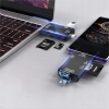 Czytnik kart SD TF 5w1 USB-A USB-C microUSB