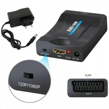 Przejściówka adapter EURO SCART - HDMI